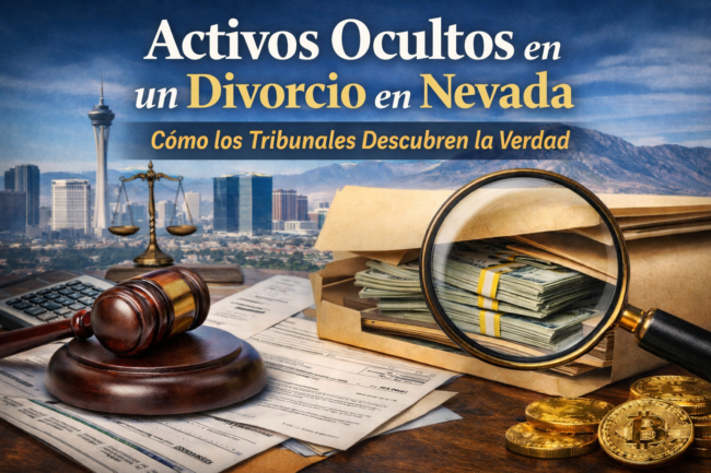 bienes ocultos divorcio Nevada